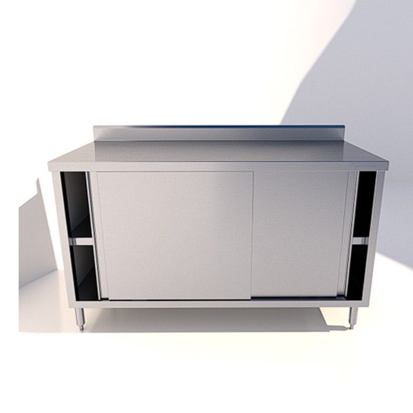 GABINETE CERRADO EN ACERO INOXIDABLE